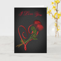 I Liebe Sie Rote Rosen Herzkarte