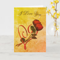 I Liebe Sie Rote Rosen Herzkunstkarte