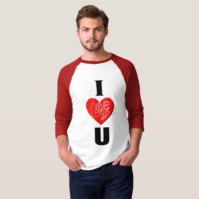 I Liebe Sie T - Shirt Design (Vorne ganz)