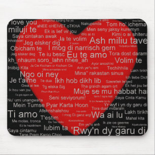 I Liebe Sie um von der Welt - mousepad