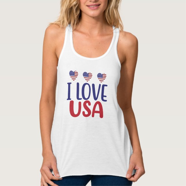 I Liebe Sie USA-65789 Tank Top (Vorderseite)