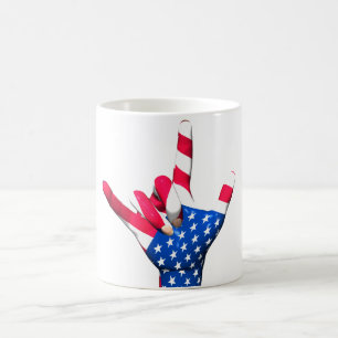 I Liebe Sie USA-Flaggen-Tasse Kaffeetasse