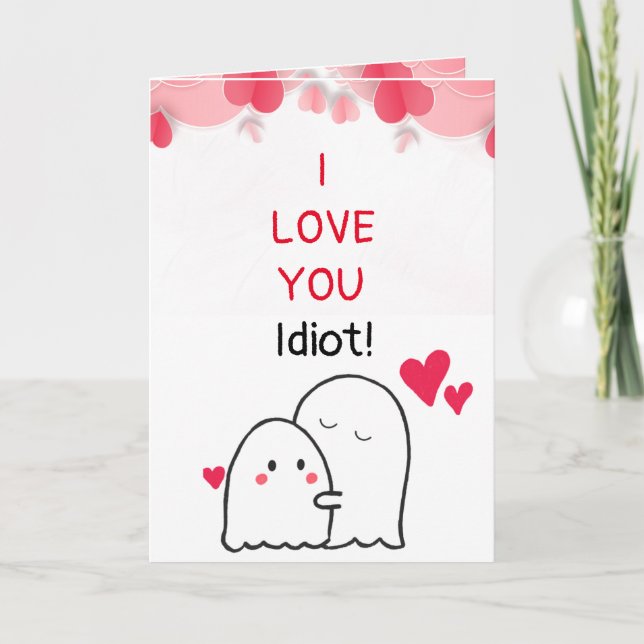 i Liebe Sie Valentinstag Grußkarte Karte (Vorderseite)