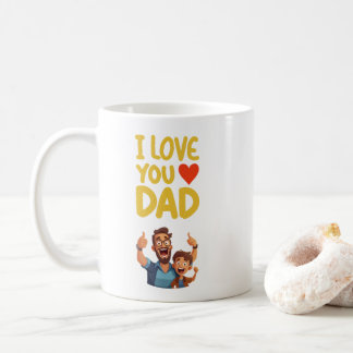 I Liebe Sie, Vater & Mama Kaffeetasse