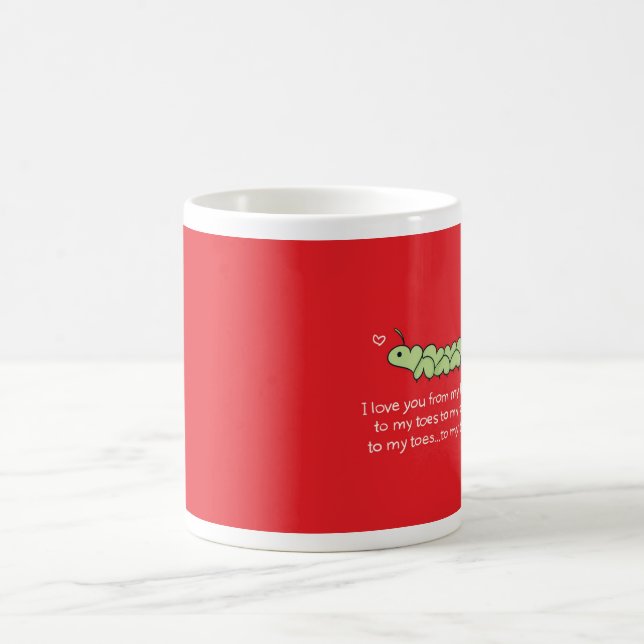 I Liebe Sie von meinem Kopf zu meiner Kaffeetasse (Mittel)