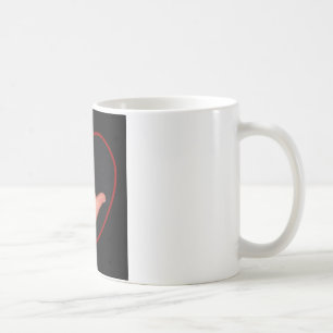 I LIEBE SIE ZEICHEN-SPRACHE AUF SCHWARZEM KAFFEETASSE