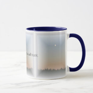 I Liebe Sie zum Mond und hinteren zu den Tasse
