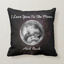 I Liebe Sie zum Mond und zum hinteren