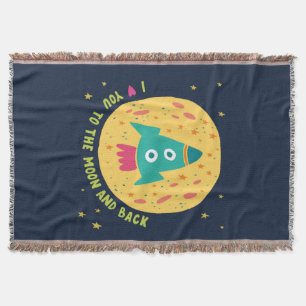 I Liebe Sie zum Mond und zum hinteren Rocketship Decke