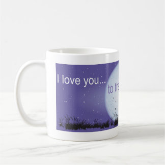 I Liebe Sie zum Mond und zur Zurück-Junge Kaffeetasse