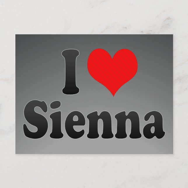 I Liebe Sienna Postkarte (Vorderseite)