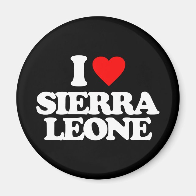 I LIEBE SIERRA LEONE MAGNET (Vorne)
