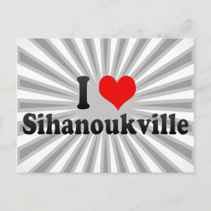 I Liebe Sihanoukville, Kambodscha Postkarte