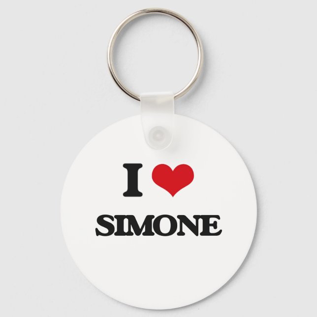 I Liebe Simone Schlüsselanhänger (Vorderseite)