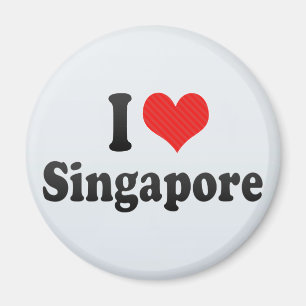 I Liebe Singapur Magnet