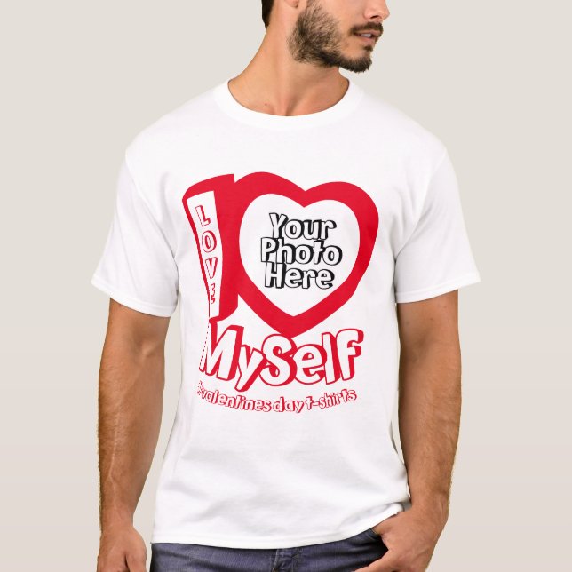 I Liebe Single Valentine Niedlich Funny T-Shirt (Vorderseite)