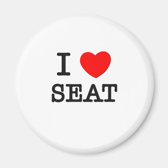I Liebe Sitzplatz Magnet (Vorne)