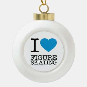 I LIEBE SKATEN KERAMIK Kugel-Ornament