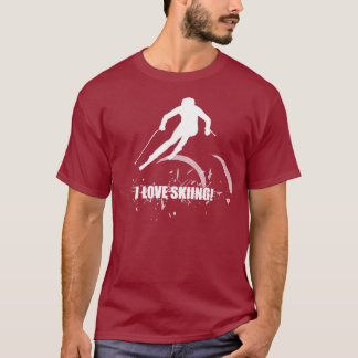 I Liebe-Ski fahren! (Weiß) T-Shirt