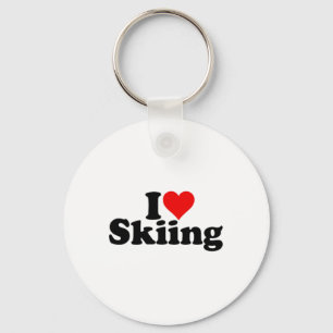 I Liebe Skifahren Skis Snowboarden Schlüsselanhänger