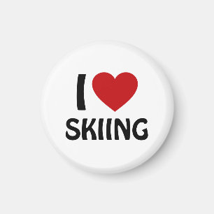 I Liebe SKIING Magnet