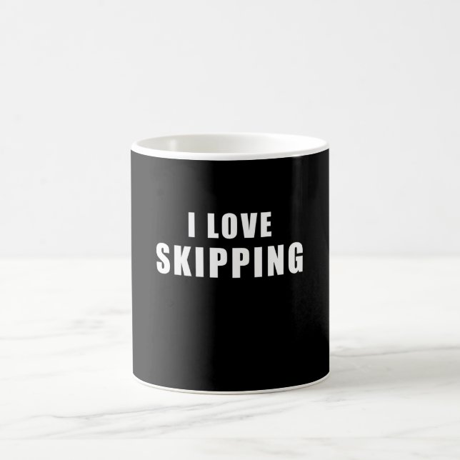 I Liebe Skipping - Seilgeschenk Kaffeetasse (Mittel)