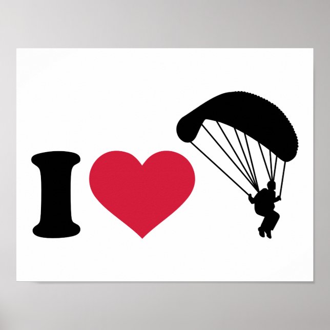 I Liebe Sky diving Poster (Vorne)