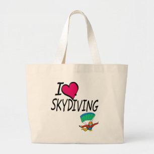 I Liebe Skydiving Jumbo Stoffbeutel