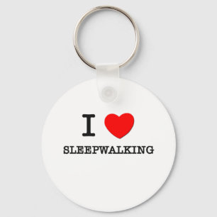 I Liebe Sleepwalking Schlüsselanhänger