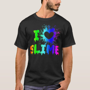 I Liebe Slime Funny Rainbow Helles Herz Skraft Spl T-Shirt