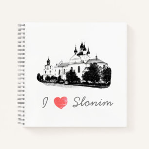 I Liebe Slonim Belarus Architecture Church Notizbuch