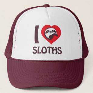 I Liebe Sloths Truckerkappe