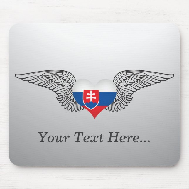I Liebe Slowakei - Flügel Mousepad (Vorne)