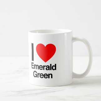i Liebe smaragdgrün Kaffeetasse