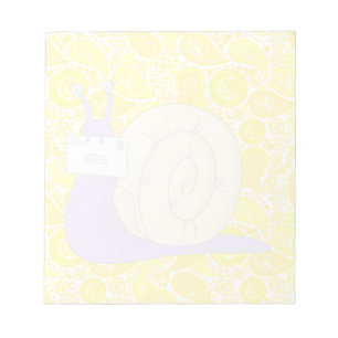 I Liebe Snail Mail (Gelb) - 5,5" x 6" Notepad Notizblock