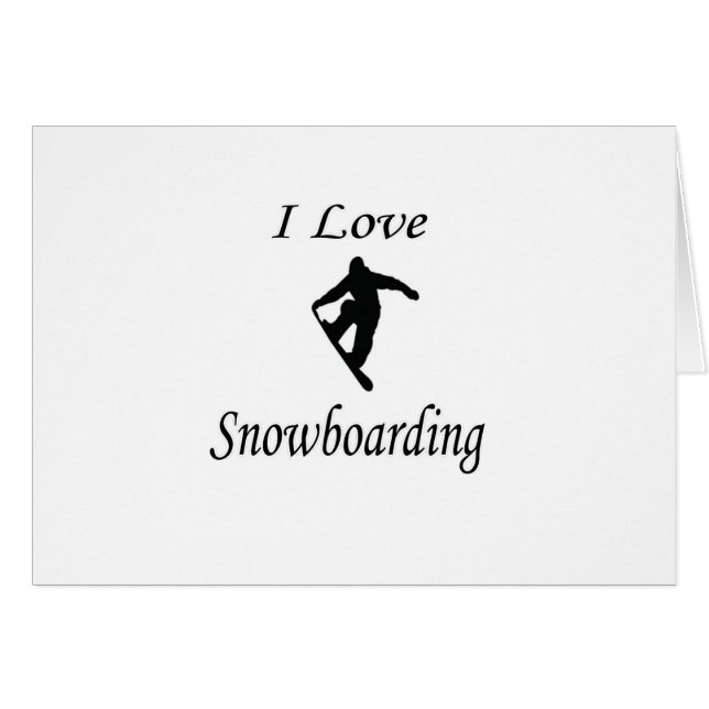I Liebe Snowboarden (Vorderseite (Horizontal))
