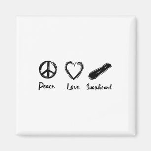 I Liebe Snowboarden Snowboard Instructor Magnet