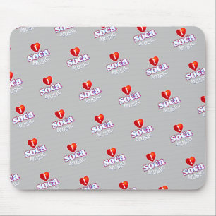 I LIEBE SOCA auf GRAY Mousepad