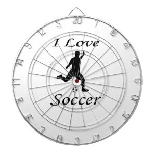 I Liebe Soccer Dartscheibe