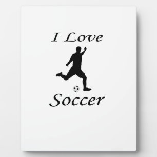 I Liebe Soccer Fotoplatte