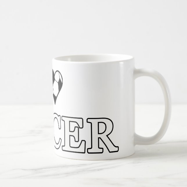 I Liebe Soccer Kaffeetasse (Rechts)
