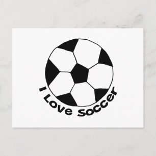 I Liebe Soccer Postkarte