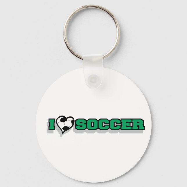 I Liebe Soccer Schlüsselanhänger (Vorderseite)