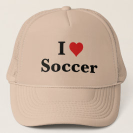 I Liebe Soccer Trucker Hat Truckerkappe
