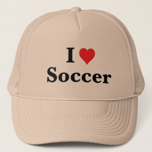 I Liebe Soccer Trucker Hat Truckerkappe