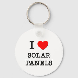 I Liebe-Solarplatten Schlüsselanhänger