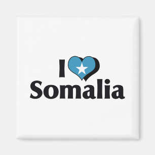 I Liebe Somalia-Flagge Magnet