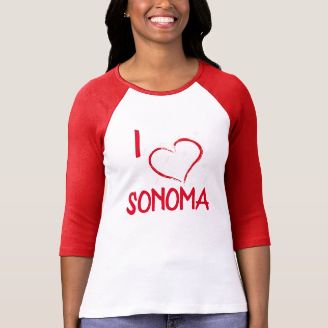 I Liebe Sonoma Shirt (Vorderseite)
