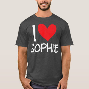 I Liebe Sophie Name Personalisiert Girl Beste Freu T-Shirt