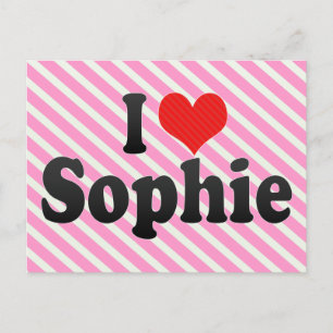 I Liebe Sophie Postkarte